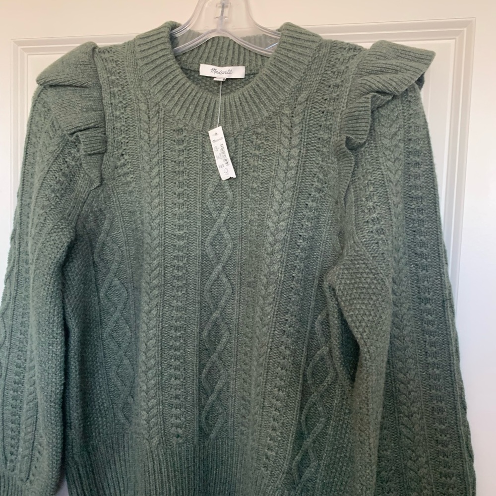 Hollydene Ruffle-Shoulder Pullover Sweater - Picture 8 of 10